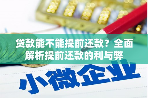 稻城贷款能不能提前还款？全面解析提前还款的利与弊
