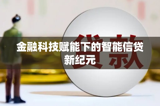 稻城金融科技赋能下的智能信贷新纪元