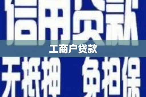 稻城工商户贷款