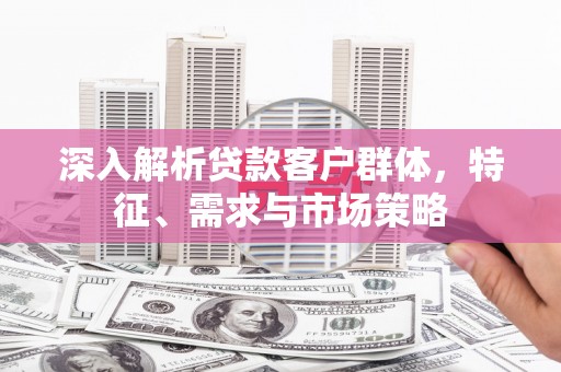 稻城深入解析贷款客户群体，特征、需求与市场策略