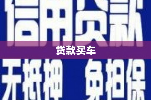 稻城贷款买车