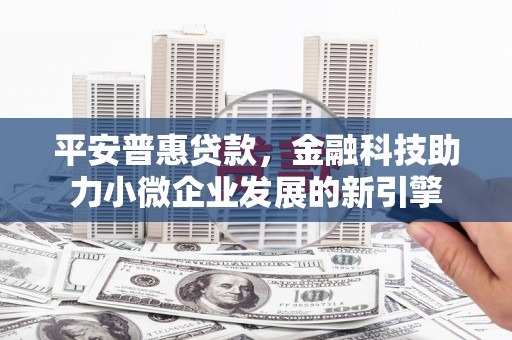 稻城平安普惠贷款，金融科技助力小微企业发展的新引擎