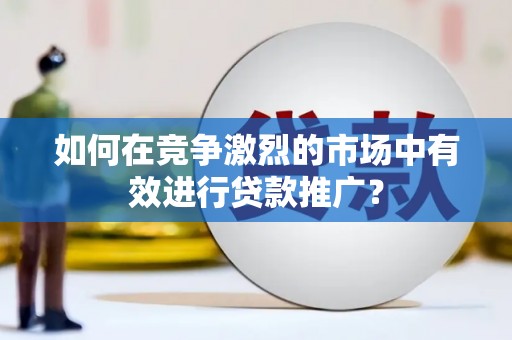 稻城如何在竞争激烈的市场中有效进行贷款推广？