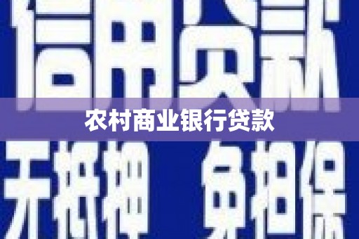 稻城农村商业银行贷款