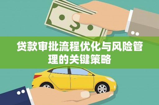 稻城贷款审批流程优化与风险管理的关键策略