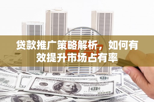 稻城贷款推广策略解析，如何有效提升市场占有率