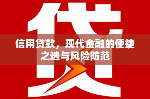 稻城信用贷款，现代金融的便捷之选与风险防范