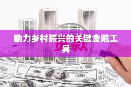 稻城助力乡村振兴的关键金融工具