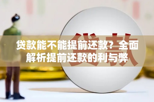 稻城贷款能不能提前还款？全面解析提前还款的利与弊