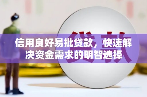 稻城信用良好易批贷款，快速解决资金需求的明智选择