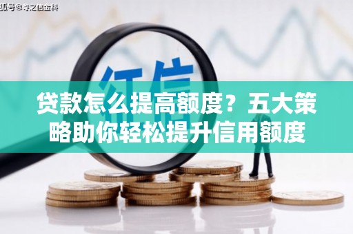 稻城贷款怎么提高额度？五大策略助你轻松提升信用额度