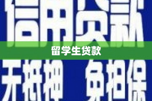 稻城留学生贷款