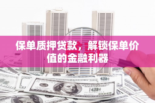 稻城保单质押贷款，解锁保单价值的金融利器