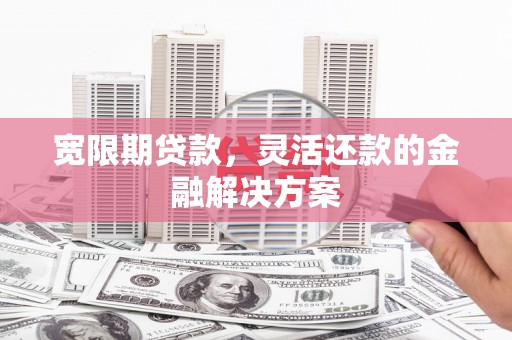 稻城宽限期贷款，灵活还款的金融解决方案