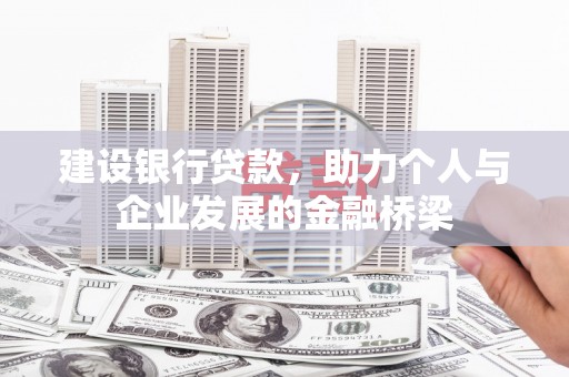 稻城建设银行贷款，助力个人与企业发展的金融桥梁