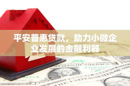 稻城平安普惠贷款，助力小微企业发展的金融利器