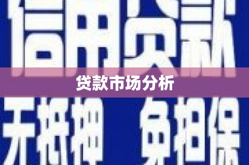 稻城贷款市场分析