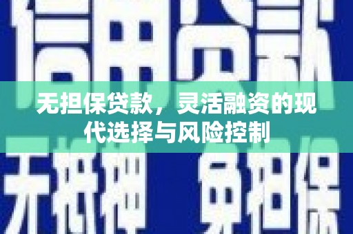 稻城无担保贷款，灵活融资的现代选择与风险控制