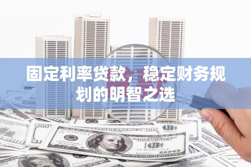 稻城固定利率贷款，稳定财务规划的明智之选