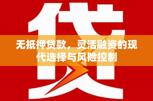 稻城无抵押贷款，灵活融资的现代选择与风险控制