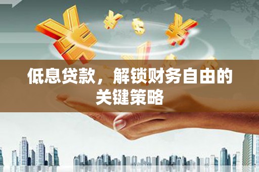 稻城低息贷款，解锁财务自由的关键策略