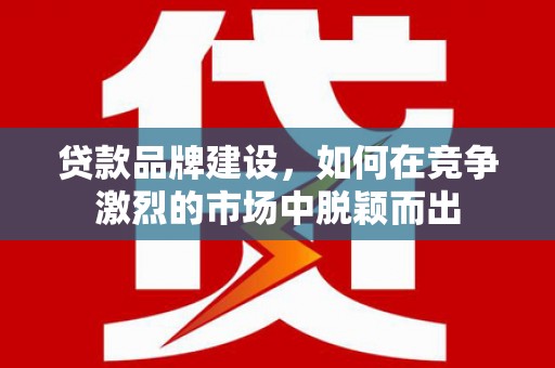 稻城贷款品牌建设，如何在竞争激烈的市场中脱颖而出