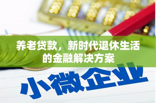 稻城养老贷款，新时代退休生活的金融解决方案