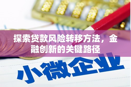 稻城探索贷款风险转移方法，金融创新的关键路径