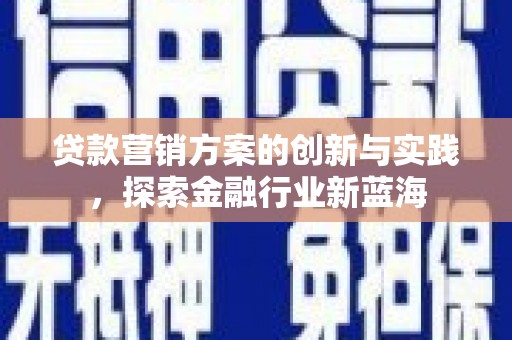 稻城贷款营销方案的创新与实践，探索金融行业新蓝海