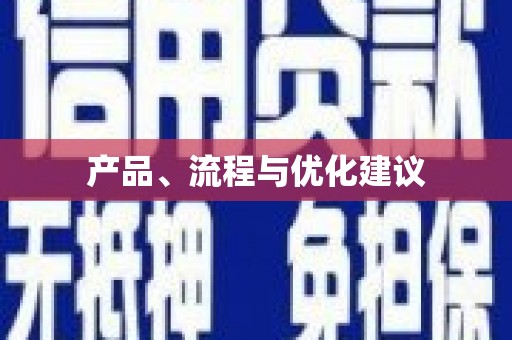 稻城产品、流程与优化建议