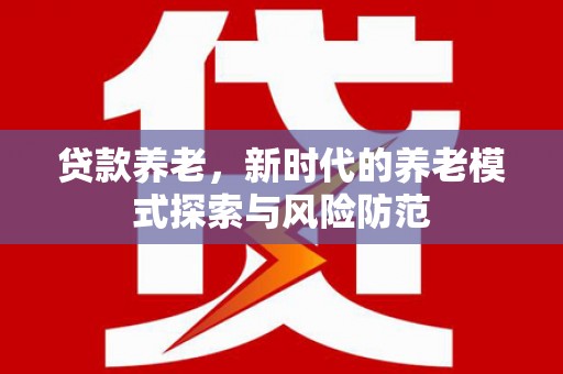 稻城贷款养老，新时代的养老模式探索与风险防范