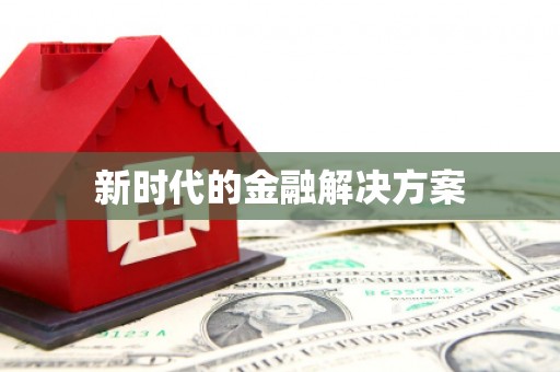 稻城新时代的金融解决方案