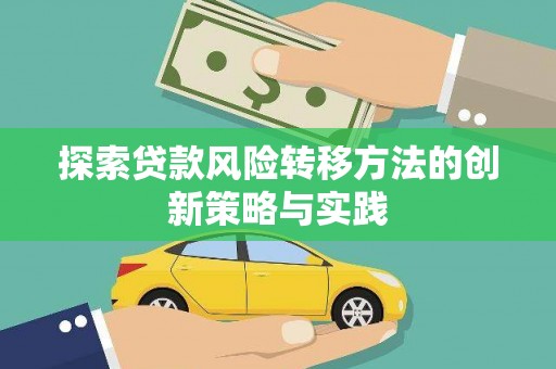 稻城探索贷款风险转移方法的创新策略与实践
